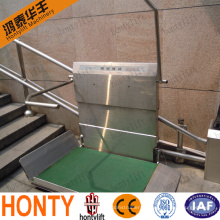 outdoor CE inclined stairlifts for elderly people wheelchair lift platform